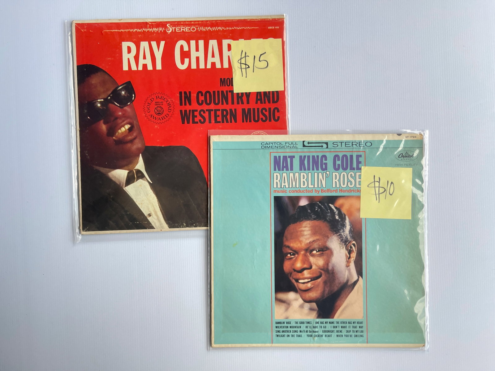 RAY CHARLES AND NAT KING COLE SET: RAY CHARLES AND NAT KING COLE SET