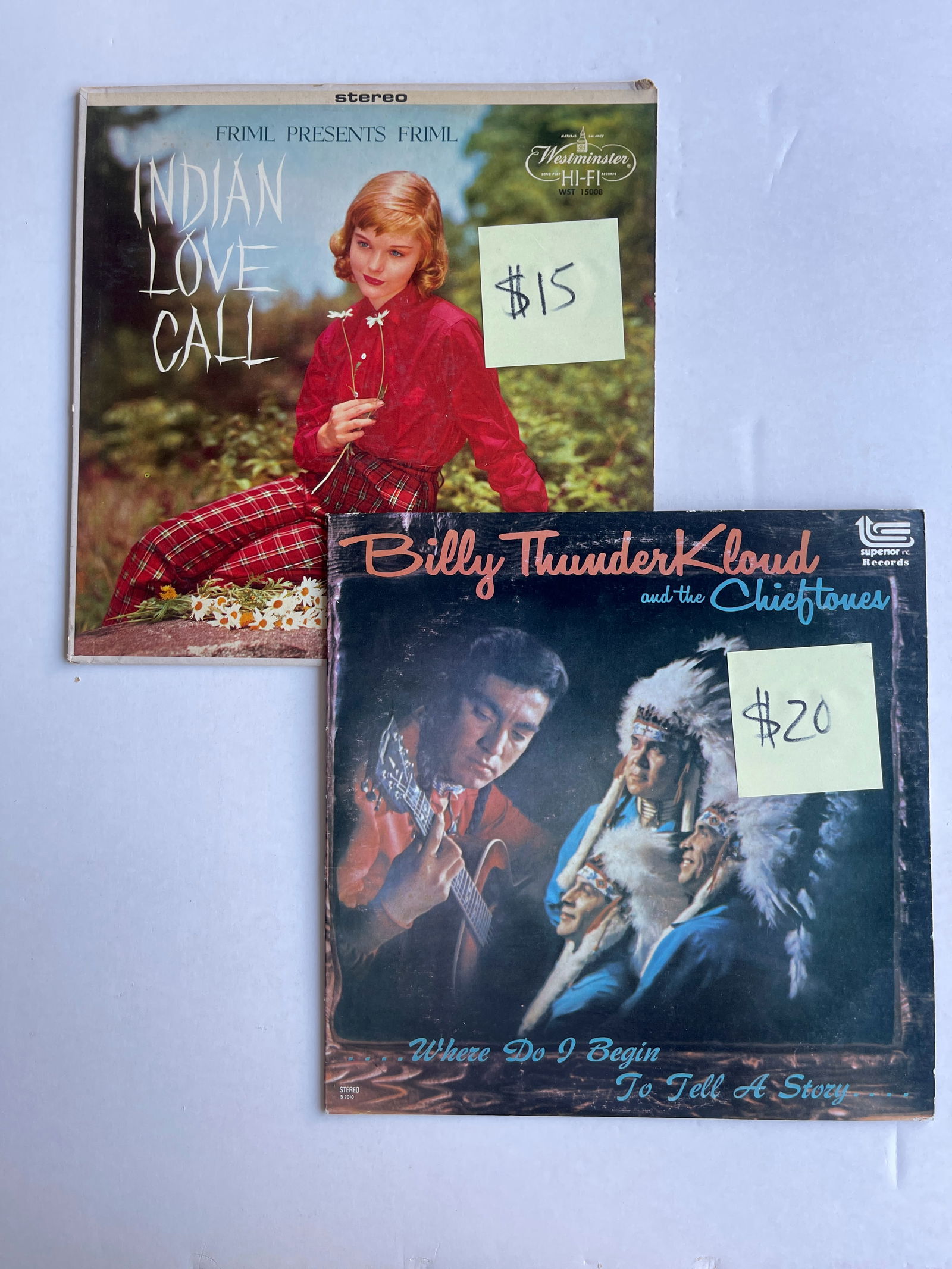 SIGNED BILLY THUNDERKLOUD AND THE CHIEFTONES: BILLY THUNDERKLOUD AND THE CHIEFTONES SIGNED BY BILLY AT RADIO STATION UPON RELEASE OF ALBUM