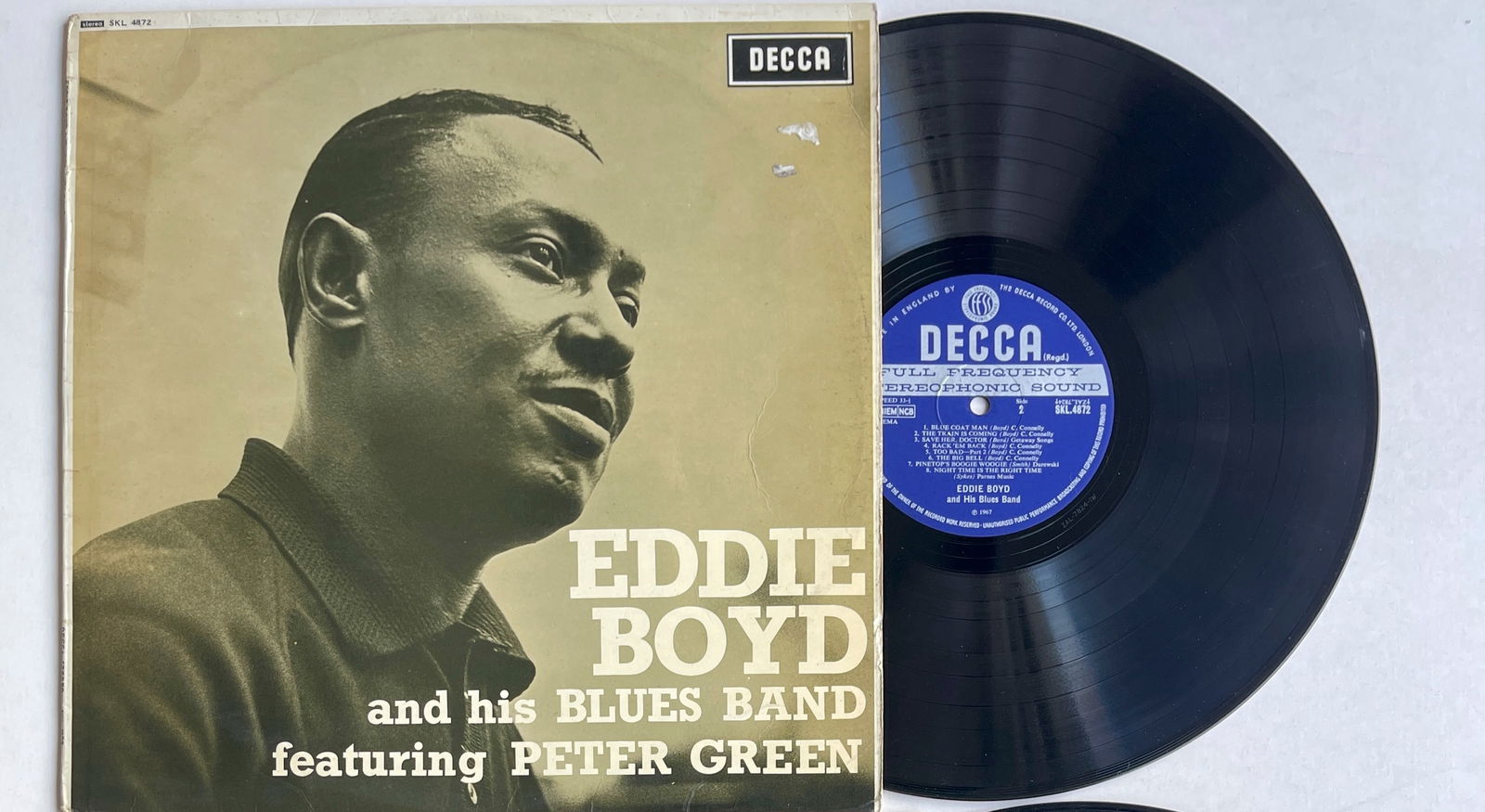 Eddie Boyd And His Blues Band Featuring Peter Green - Decca - SKL 4872: Eddie Boyd And His Blues Band Featuring Peter Green - Eddie Boyd And His Blues Band - Decca - SKL 4872 ($105 - $225).