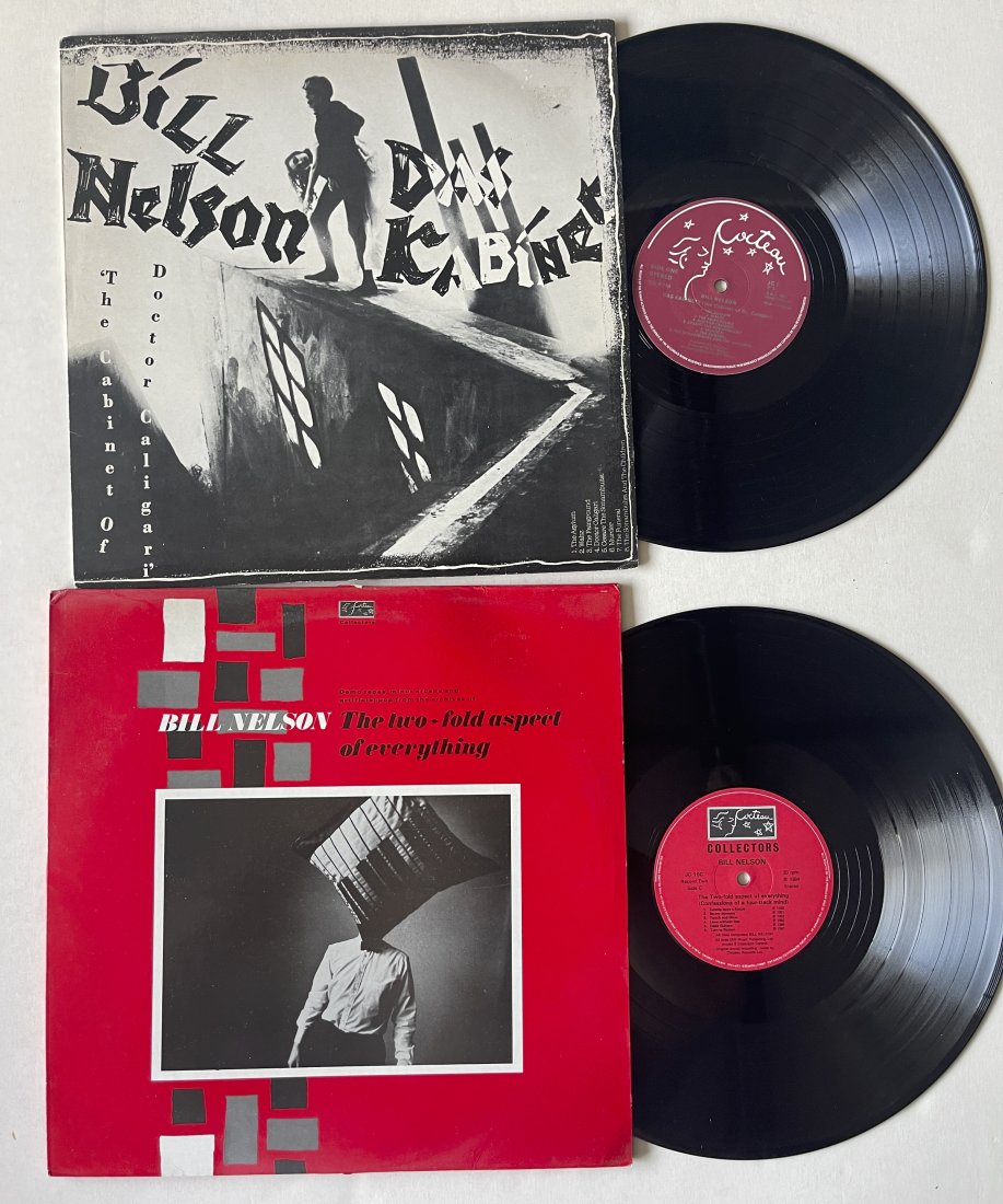 BILL NELSON SET OF TWO ALBUMS: Bill Nelson – Das Kabinett ('The Cabinet Of Doctor Caligari') - AND - The Two-fold Aspect Of Everything; 1984 ELECTRONIC SYNTH POP