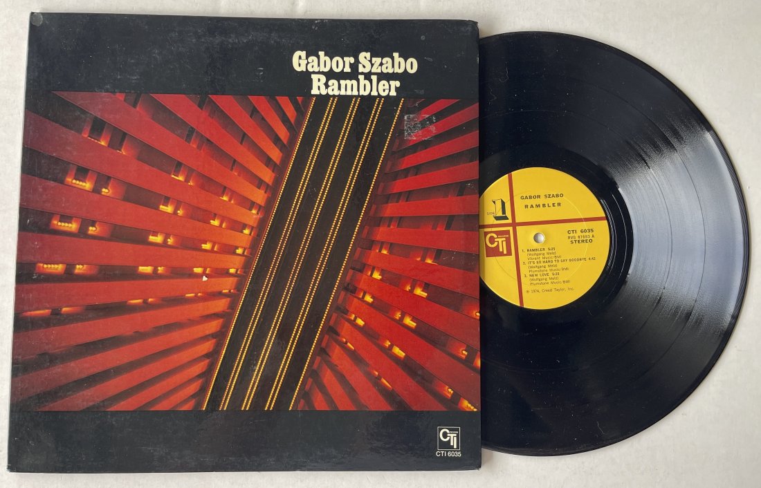 Gabor Szabo – Rambler Gabor Szabo - Rambler: Gabor Szabo – RamblerCTI Records – CTI 6035 $15-$55. Hungarian jazz guitarist