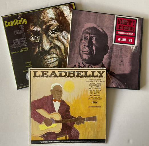 Leadbelly Set Of Three Albums With 2 Box Sets
