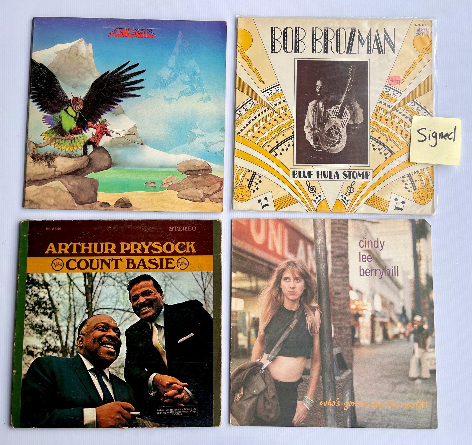 B SET #3 WITH SIGNED BOB BROZMAN AND BUDGIE: B SET #3 WITH SIGNED BOB BROZMAN AND BUDGIE