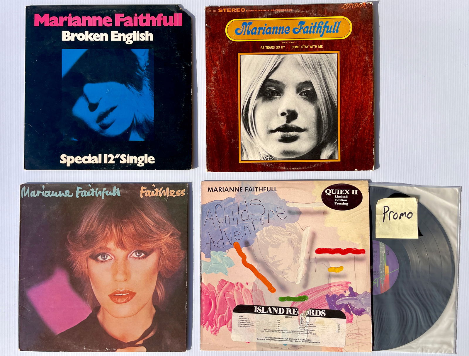 MARIANNE FAITHFULL SET #2 WITH PROMO (1 of 1)