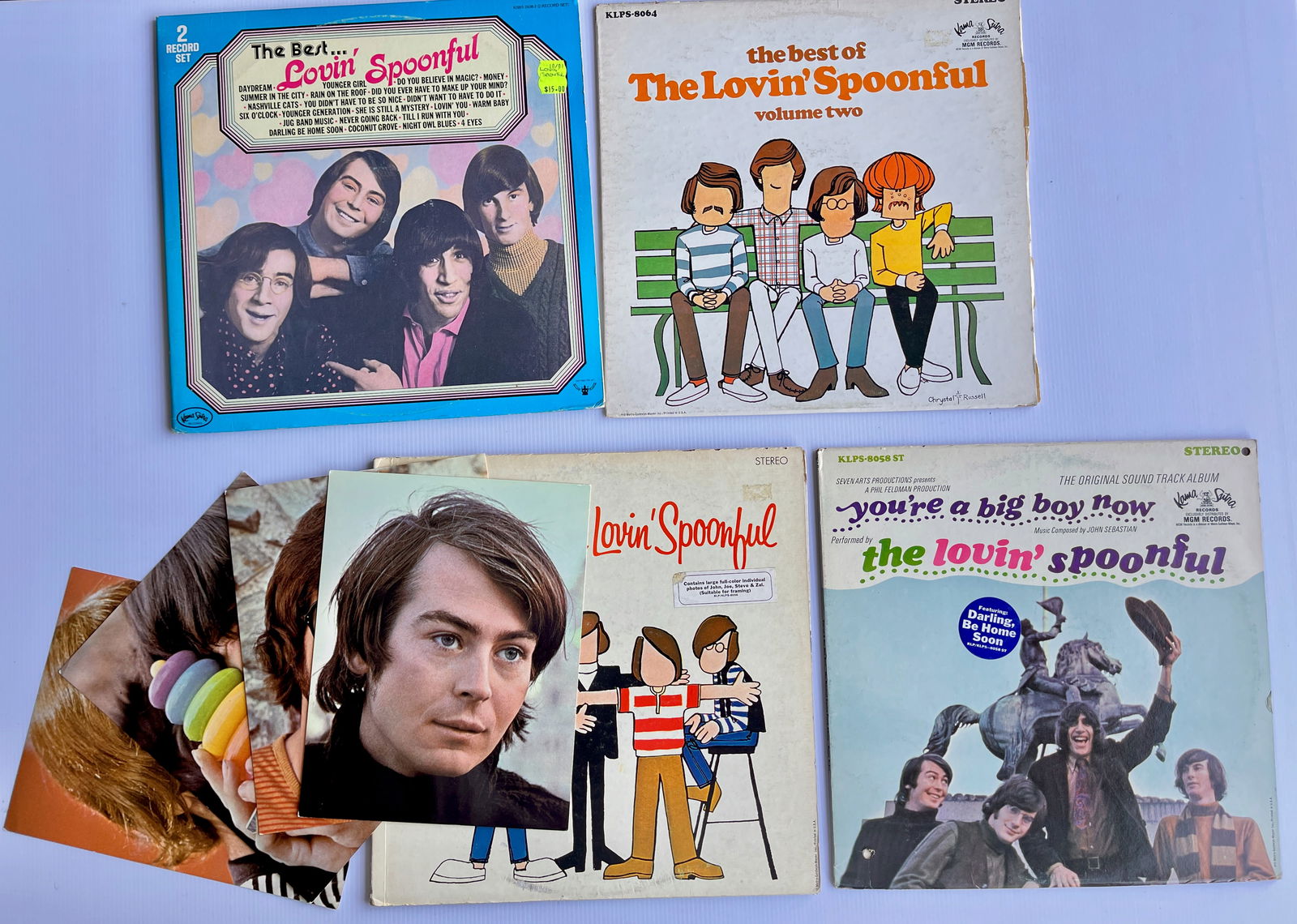 THE LOVIN’ SPOONFUL SET #3 WITH 4 ORIGINAL PHOTOS (1 of 1)
