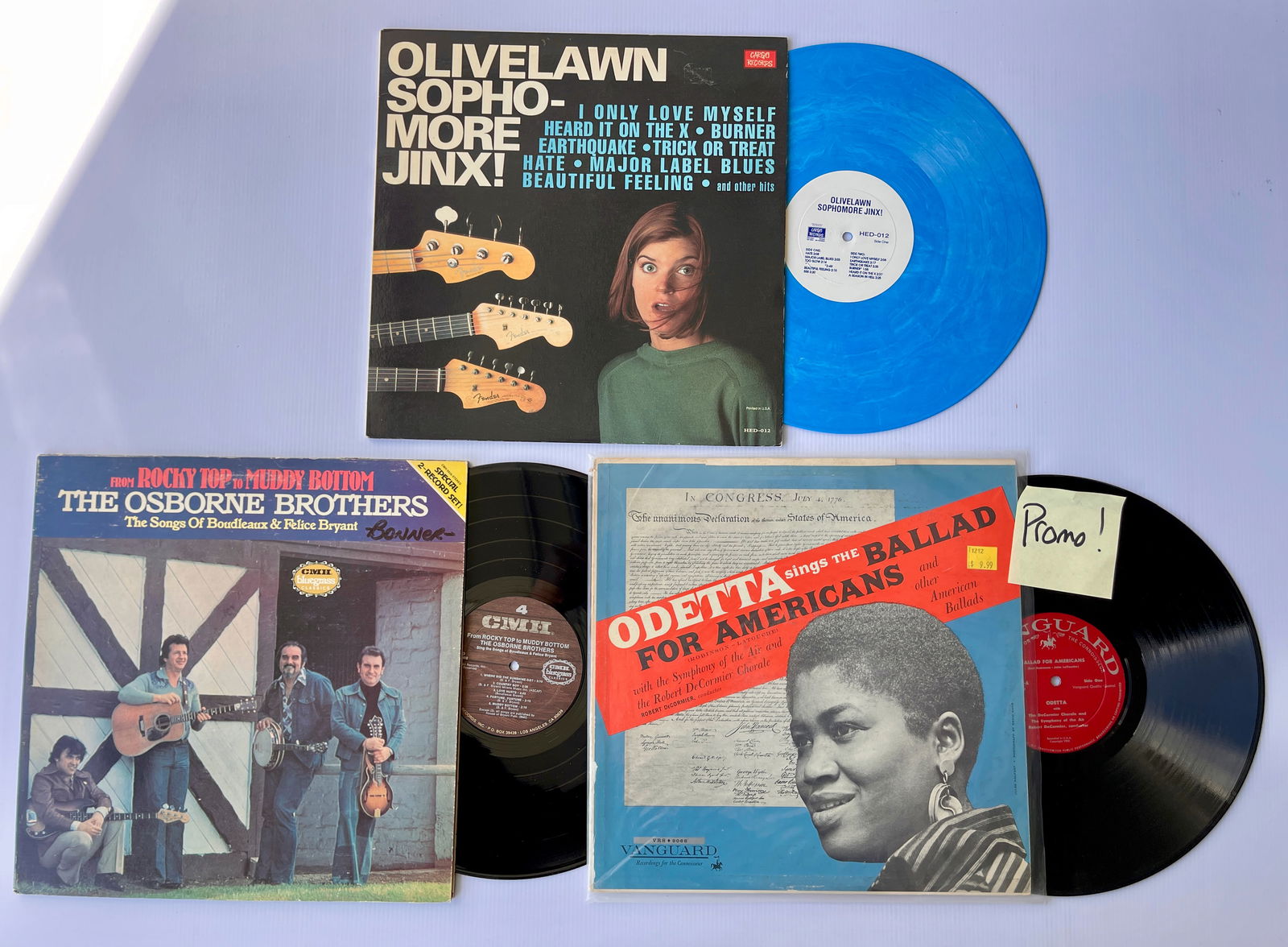 O SET #2 WITH OLIVELAWN COLORED VINYL & ODETTA PROMO! (1 of 1)