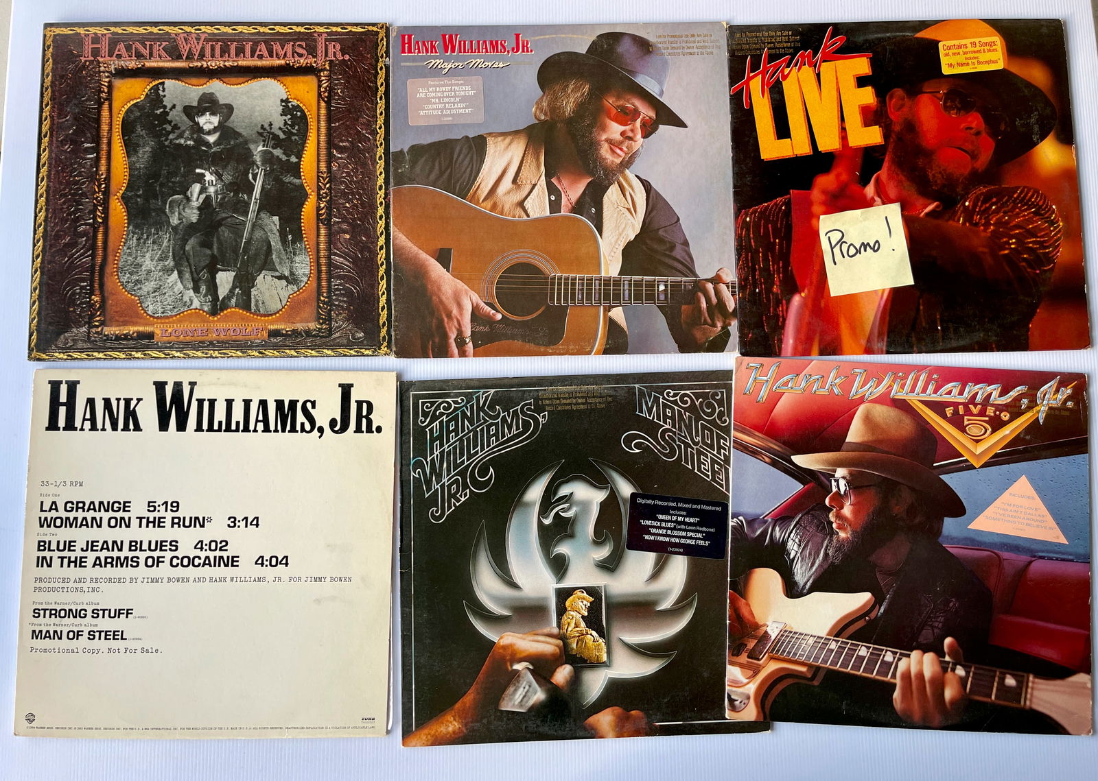 HANK WILLIAMS / HANK WILLIAMS JR SET #1 WITH PROMO (1 of 1)