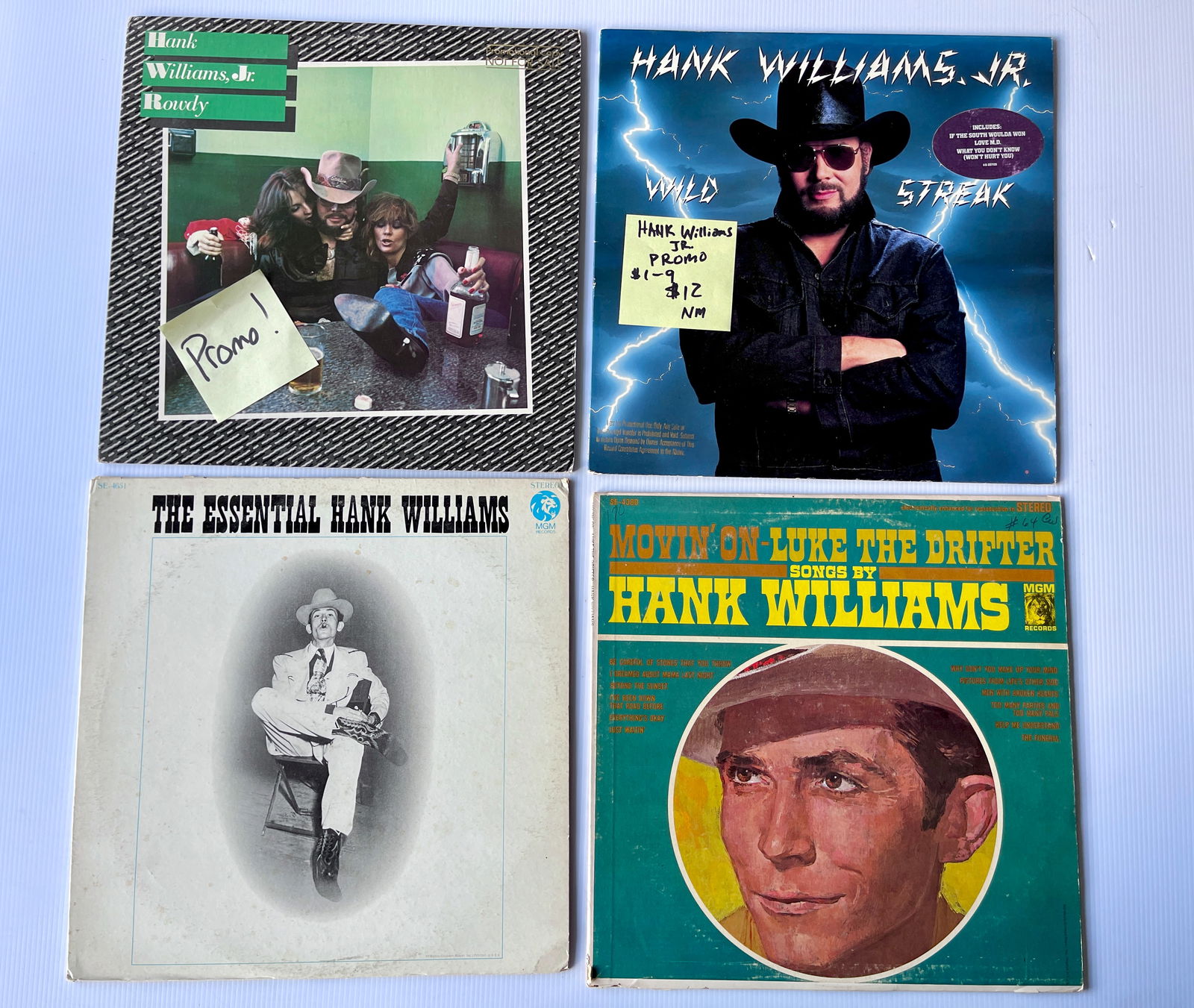 HANK WILLIAMS / HANK WILLIAMS JR SET #3 WITH PROMO (1 of 1)
