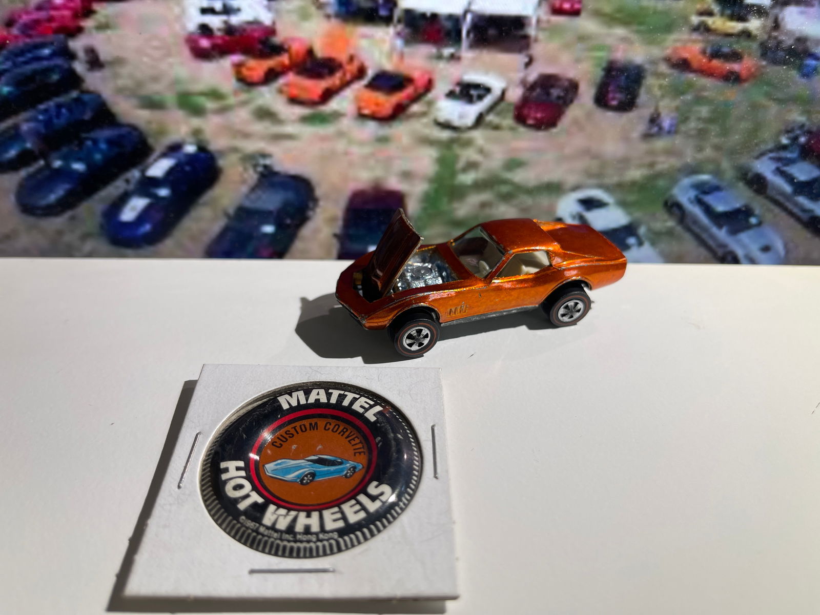 HOT WHEELS REDLINE CUSTOM CORVETTE 1968 USA (1 of 3)