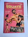 Goliath And The Barbarians HAND PAINTED MOVIE BOARD - RARE