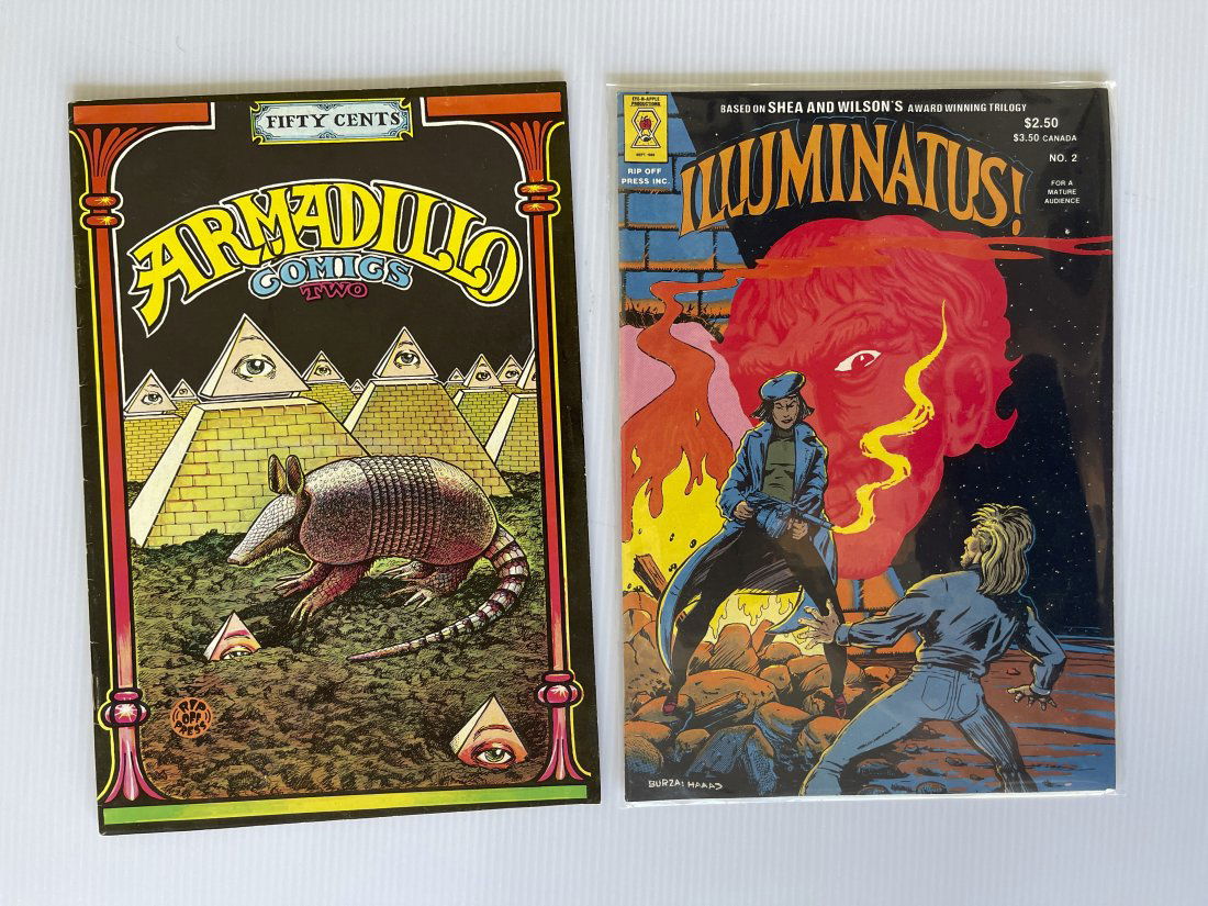 TWO ILLUMINATI COMIX   - UNDERGROUND COMIX MAGAZINE (1 of 1)