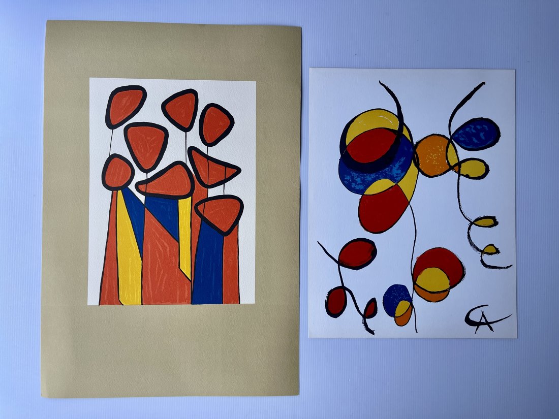ALEXANDER CALDER SET of 2 lithos (1 of 1)