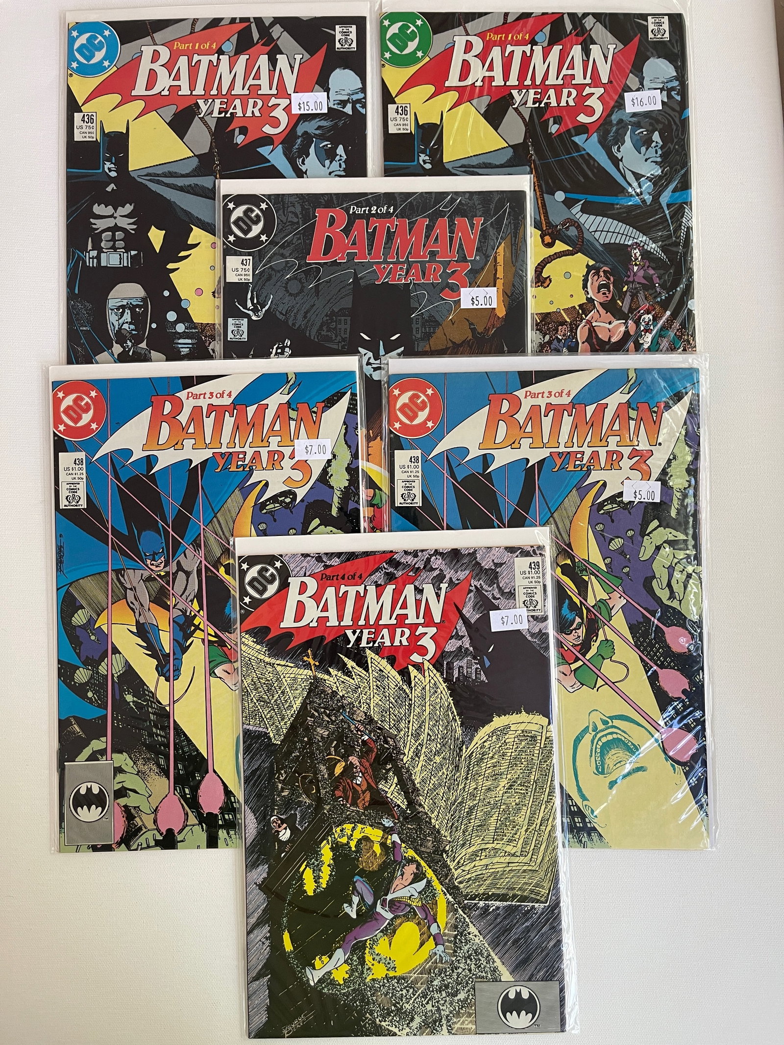 BATMAN SET #6 WITH KEY ISSUES - BATMAN YEAR 3 (1 of 1)