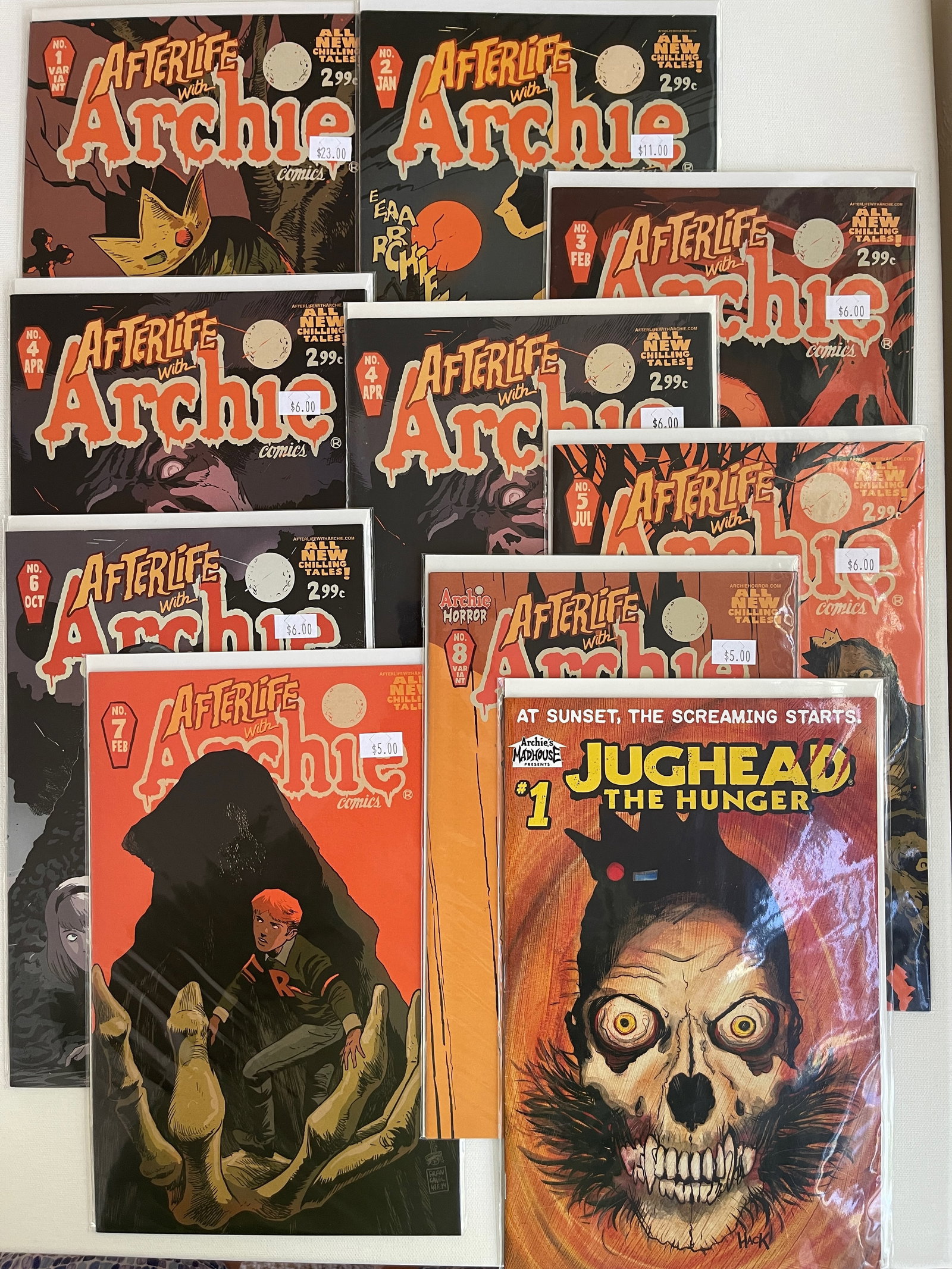 AFTERLIFE WITH ARCHIE SET WITH KEY ISSUES (1 of 1)