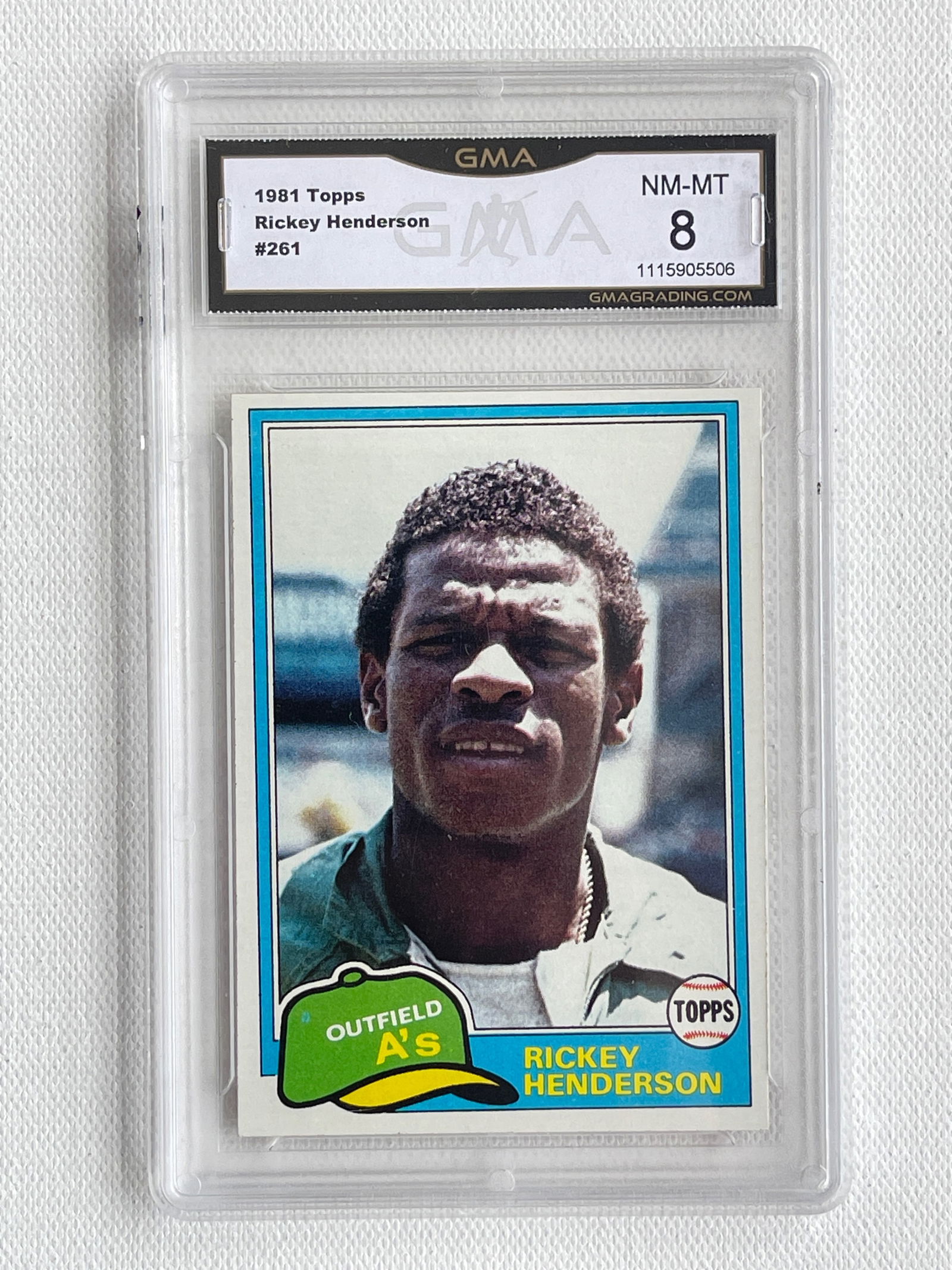 1981 TOPPS RICKY HENDERSON (1 of 1)