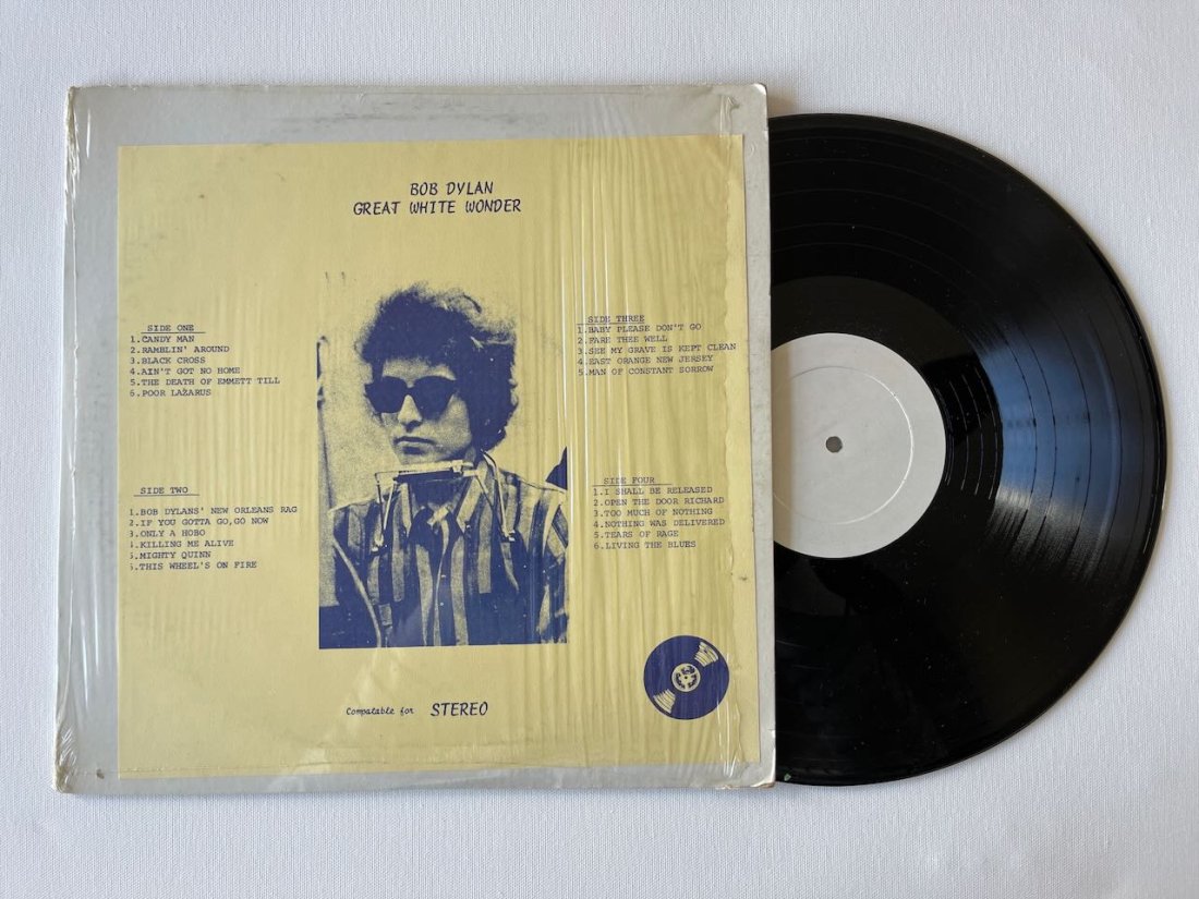 BOB DYLAN BOOTLEG #4 - GREAT WHITE WONDER: BOB DYLAN BOOTLEG #4 - GREAT WHITE WONDER.