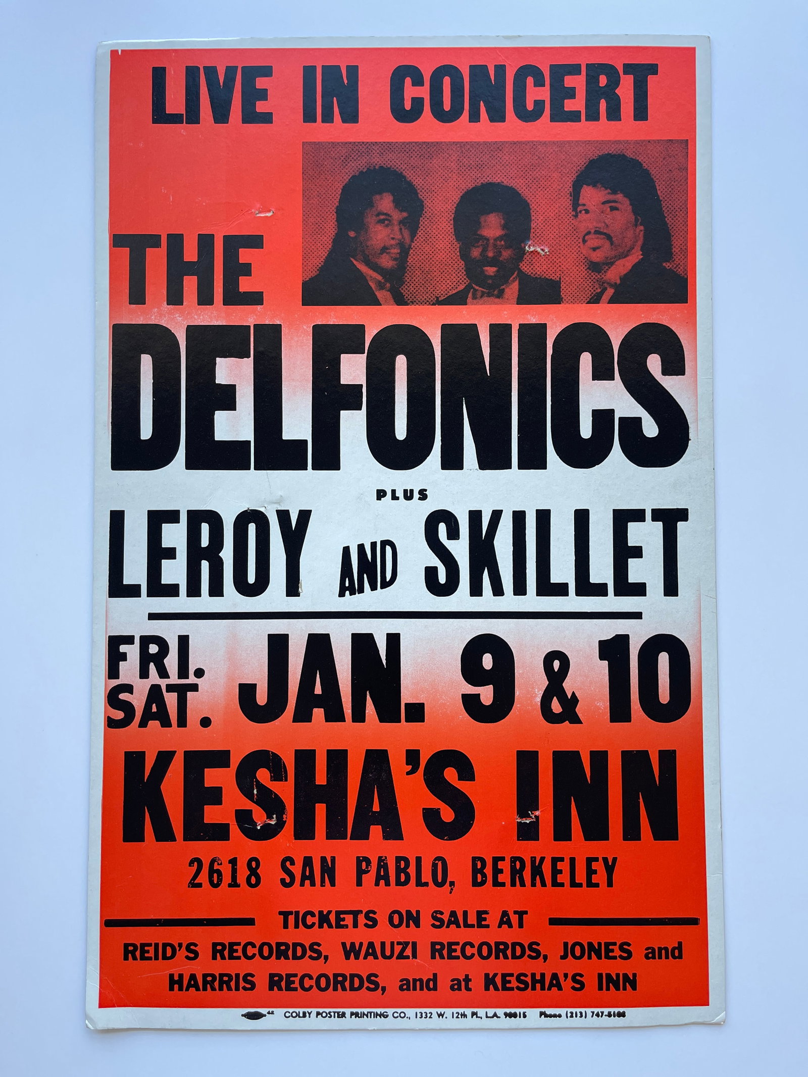 THE DELFONICS Boxing Style Poster (1 of 1)