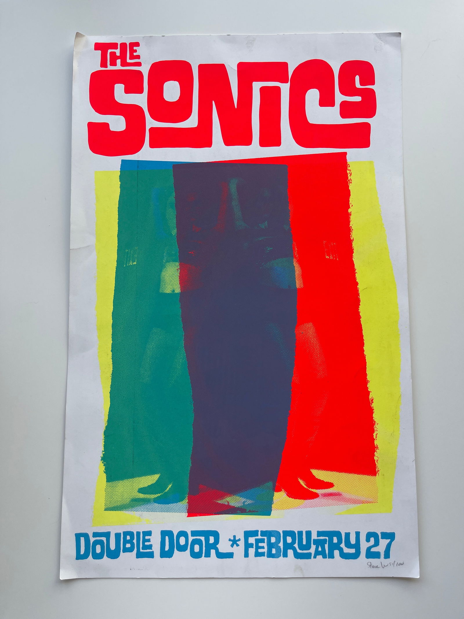 THE SONICS AT DOUBLE DOOR - SIGNED & NUMBERED SCREEN PRINT (1 of 1)