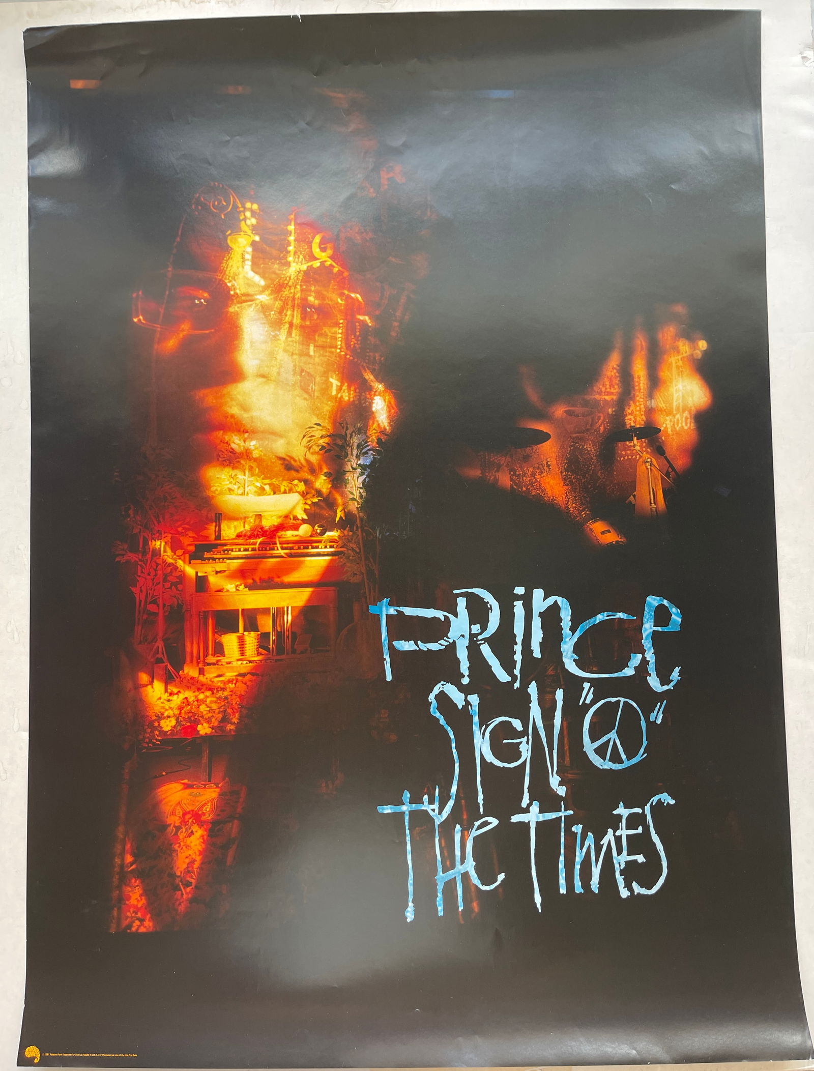 PRINCE SIGN O THE TIMES PROMO POSTER (1 of 2)