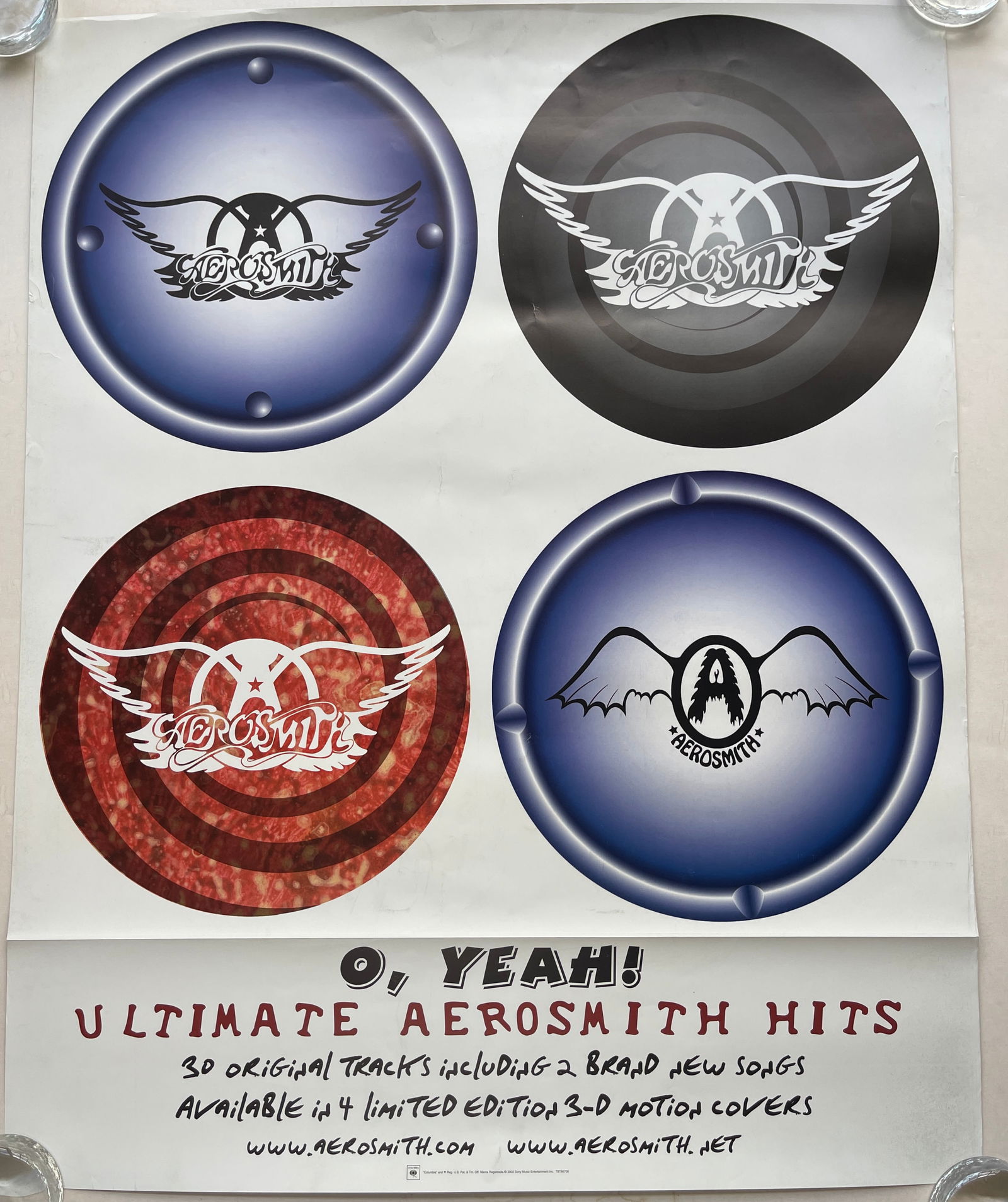 AEROSMITH DOUBLE SIDED POSTER (1 of 3)