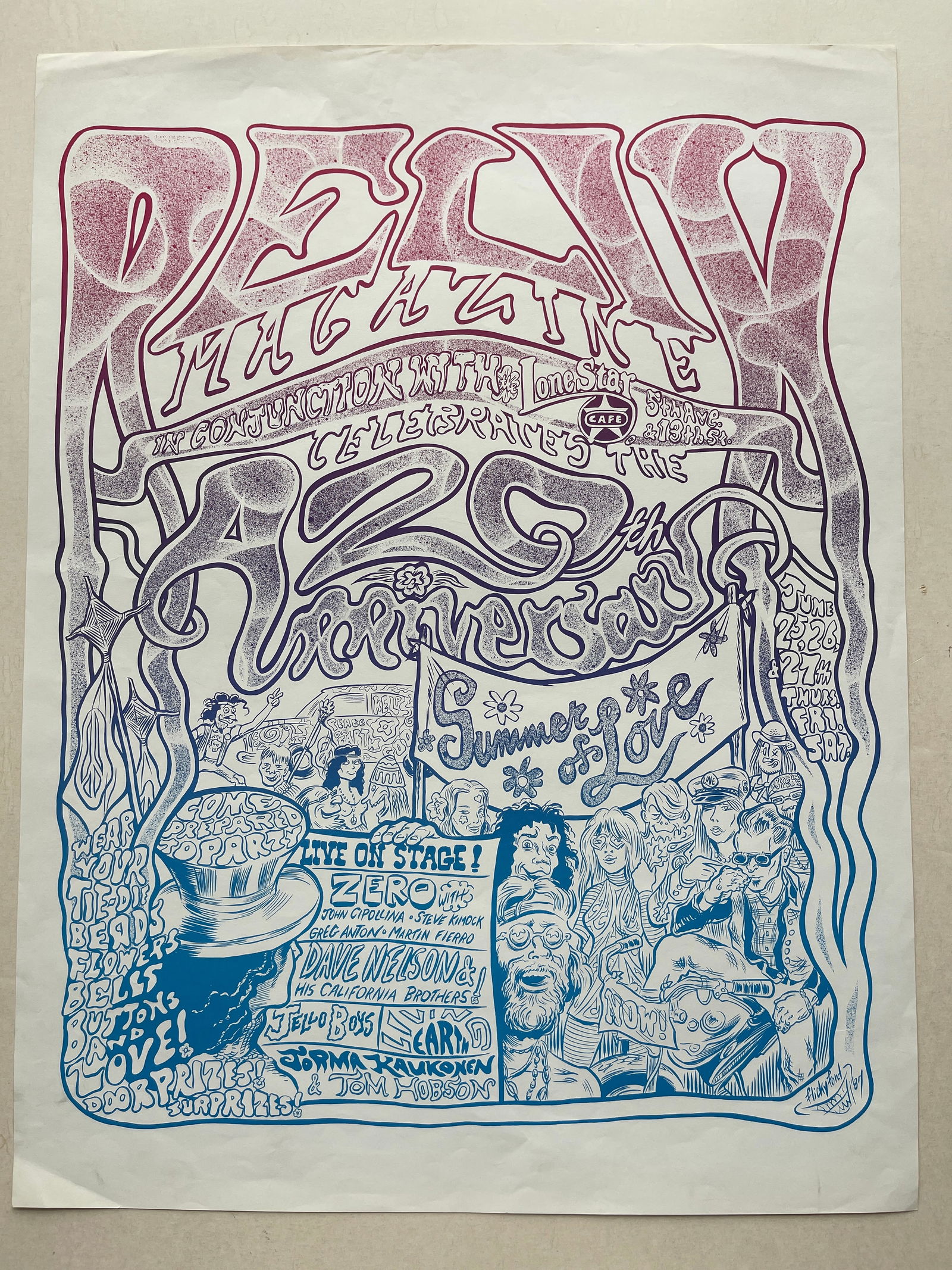 RELIX MAGAZINE LONE STAR CAFE 20TH ANNIVERSARY SUMMER OF LOVE (1 of 2)