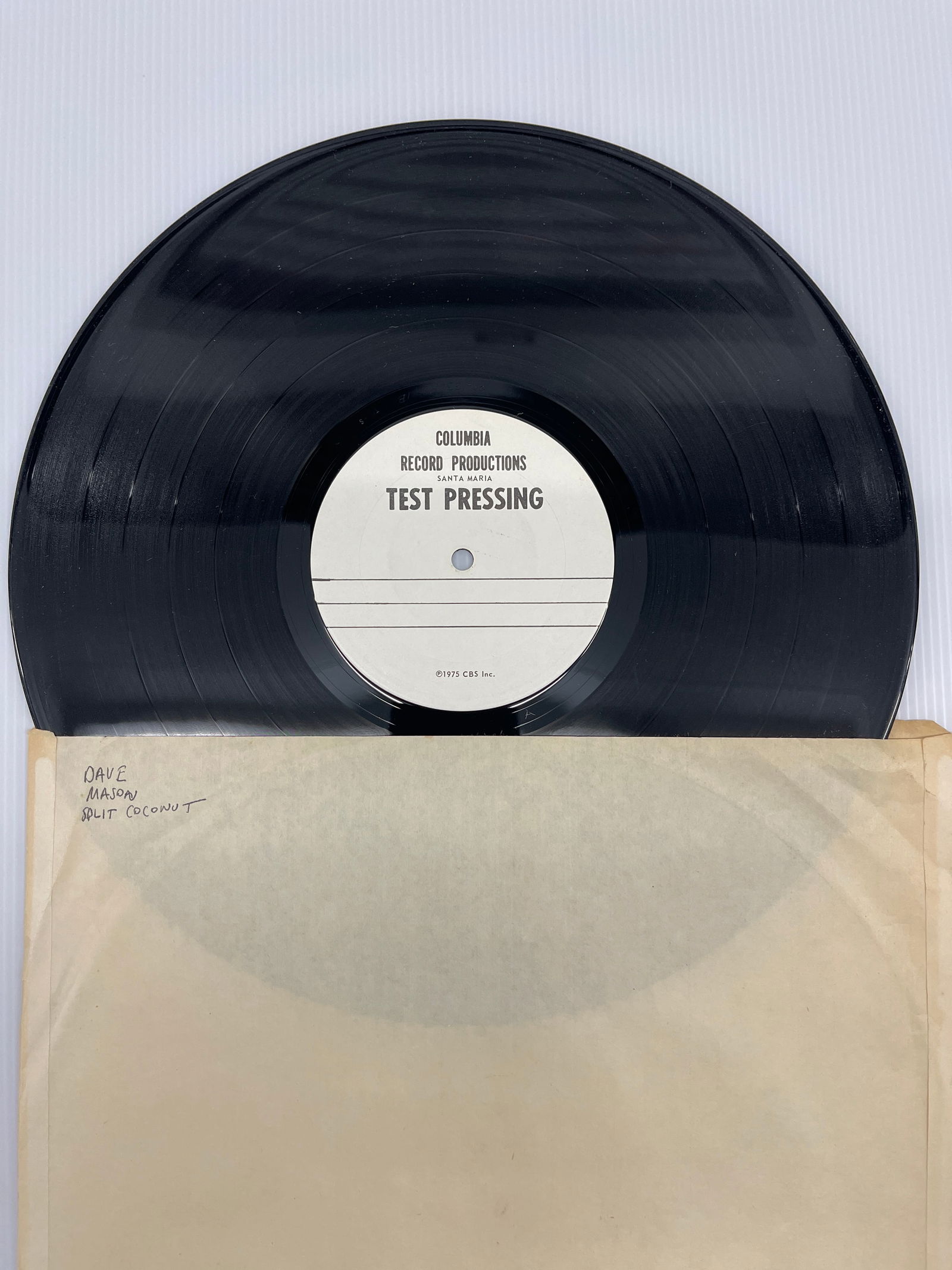 DAVE MASON - SPLIT COCONUT - TEST PRESSING (1 of 1)