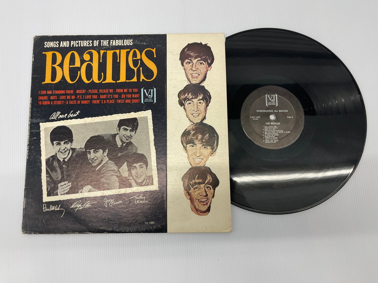 SONGS AND PICTURES OF THE FABULOUS BEATLES: SONGS AND PICTURES OF THE FABULOUS BEATLES 0N VJ ! VJLP1092