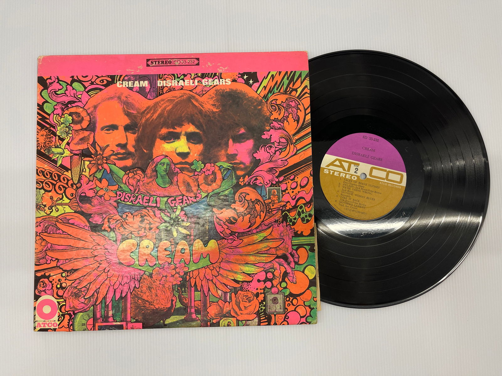 CREAM - DISREALI GEARS - ATCO: CREAM - DISREALI GEARS - ATCO SD-33232. ST-C-671130-MO. COVER ART BY MARTIN SHARP.