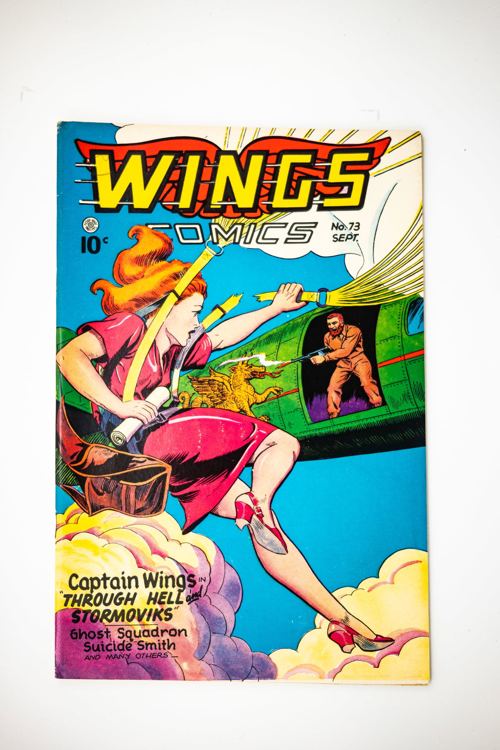 Wings Comics #73 (Fiction House 1946 - PEDIGREE GRADED 8.5 !! (1 of 2)