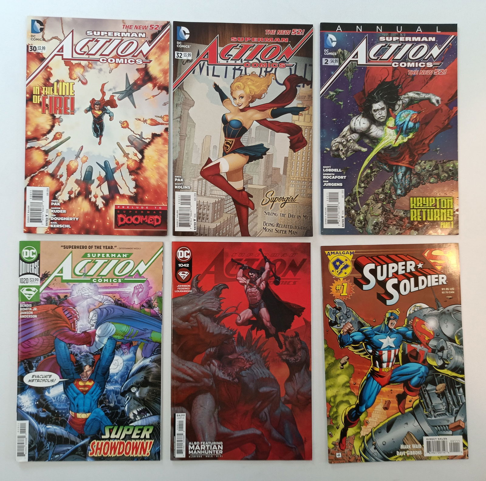SUPERMAN MODERN AGE SET #2 with ACTION COMICS (1 of 2)