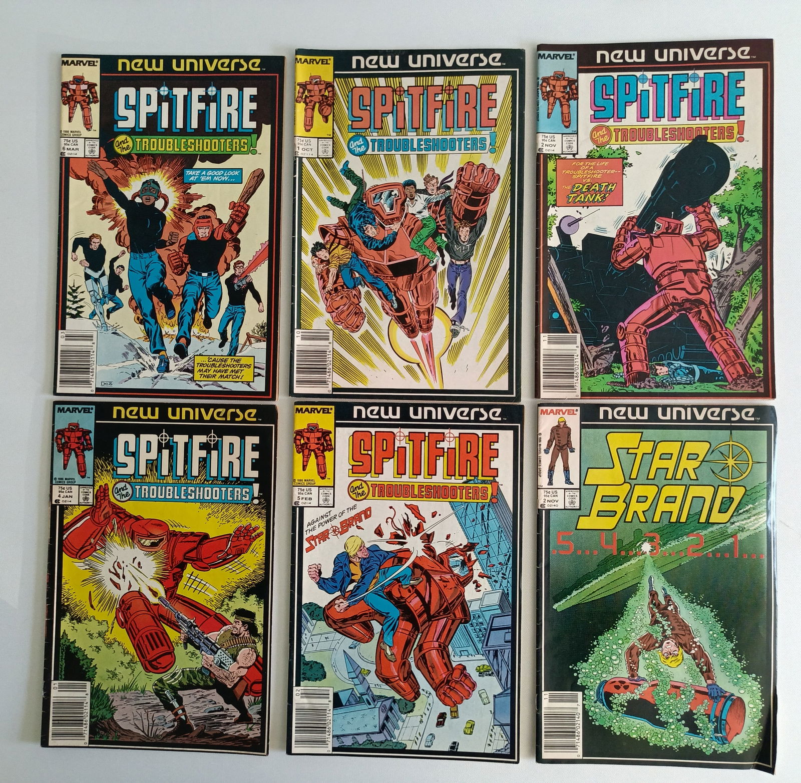 THE SPITFIRE AND JUSTICE MODERN DAY COMIC SET (1 of 2)