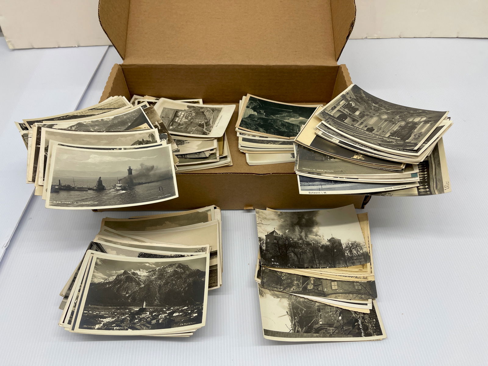 A Large Box Of Vintage 40’s Postcards Auction