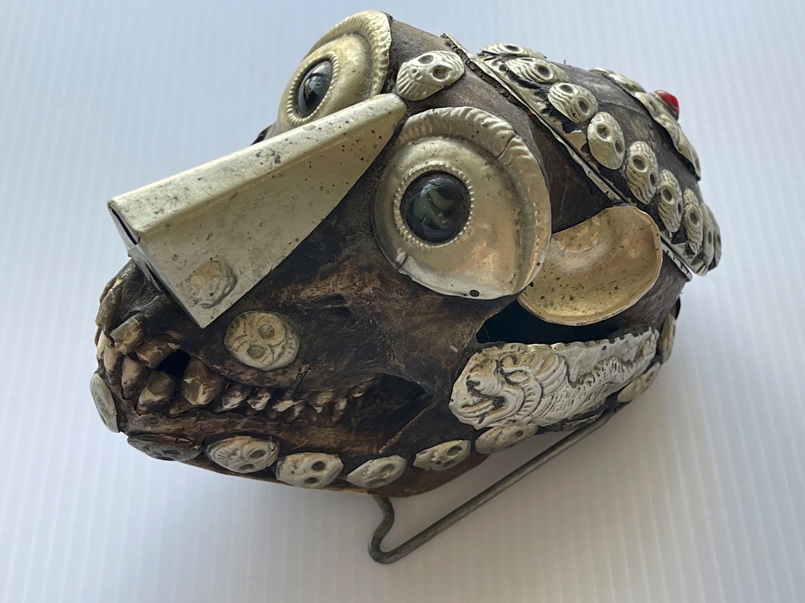 TIBETAN KAPALA SKULL - Rare - Silver (1 of 12)