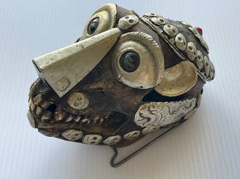TIBETAN KAPALA SKULL - Rare - Silver