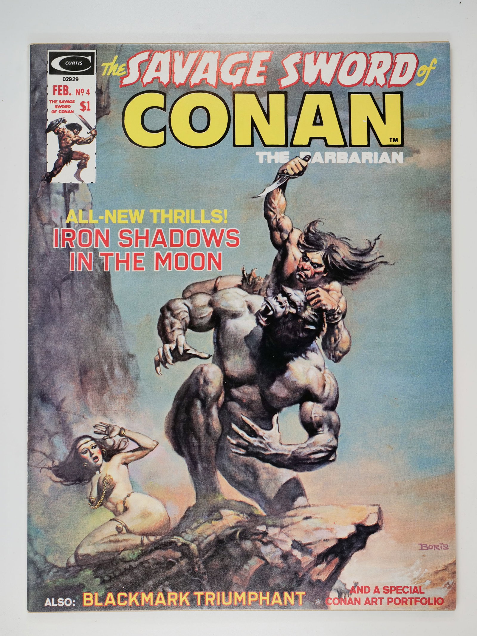 SAVAGE SWORD OF CONAN #4: SAVAGE SWORD OF CONAN #4. CURTIS MAGAZINES