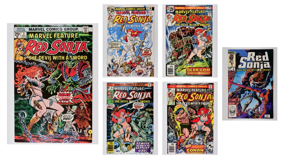 MARVEL FEATURE #3 THROUGH #7 WITH RED SONJA (1 of 7)