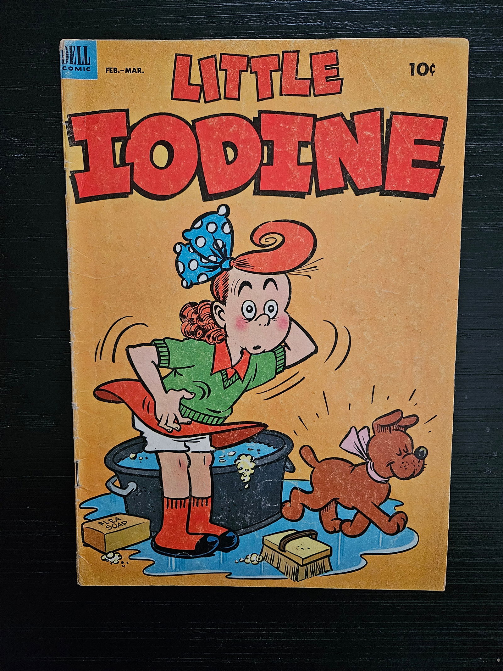 LITTLE IODINE COMIC BOOK by Dell Comics (1953): LITTLE IODINE COMIC BOOK by Dell Comics (1953)The beautifully preserved edition of LITTLE IODINE is from 1953 and is reminiscent of the days long past.Originally a Sunday comic strip character from th
