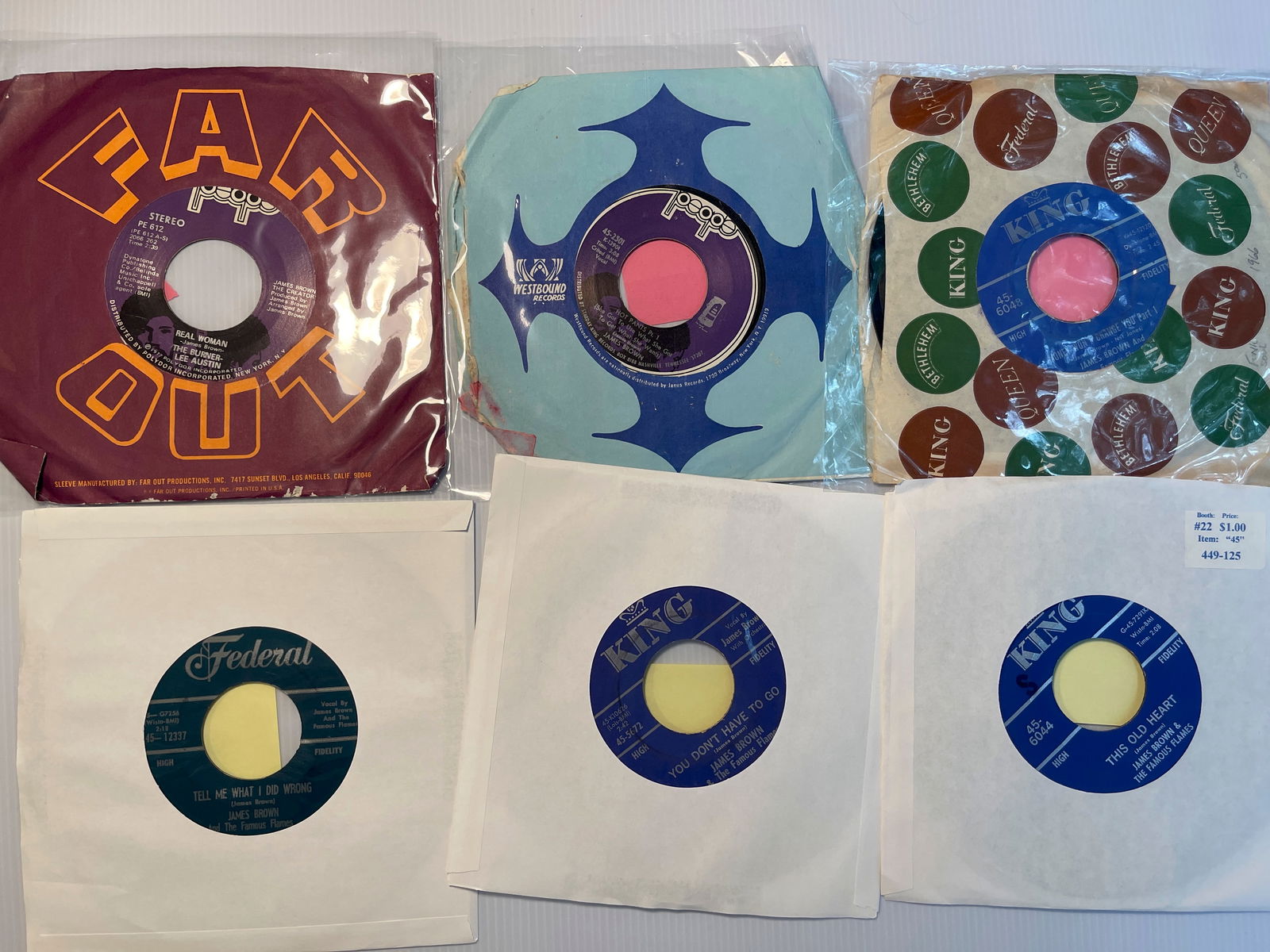 THE JAMES BROWN SET OF 45s (1 of 1)