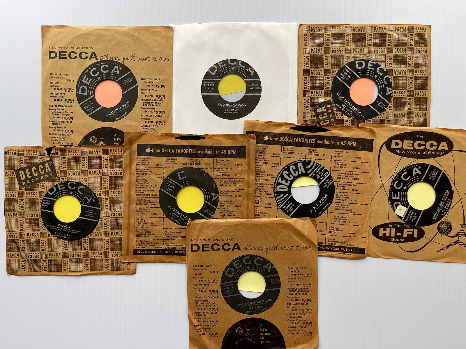 BILL HALEY AND HIS COMETS SET OF 45s (1 of 1)