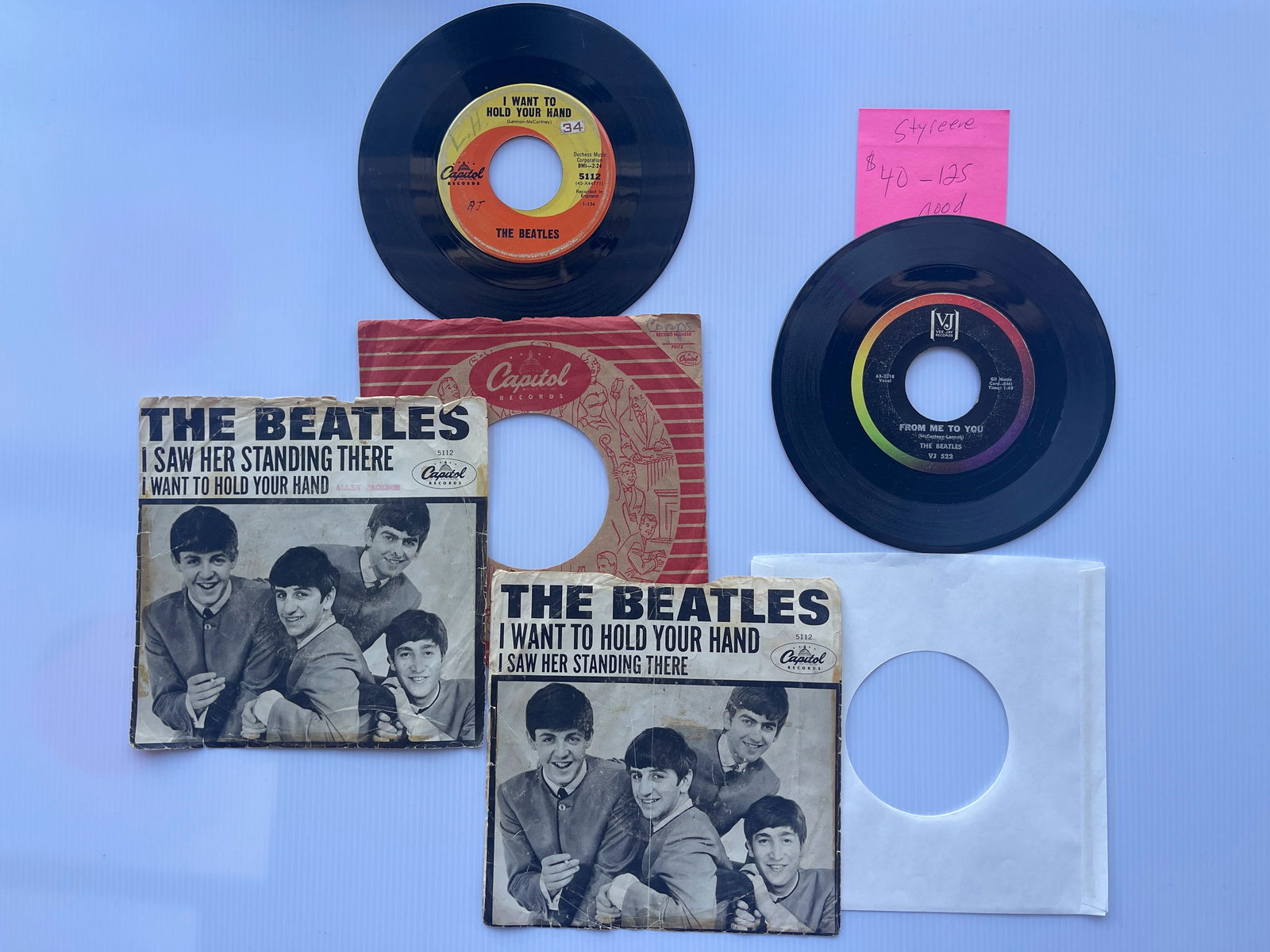 TWO EARLY BEATLES 45s with VJ RELEASE - FROM ME TO YOU (1 of 1)