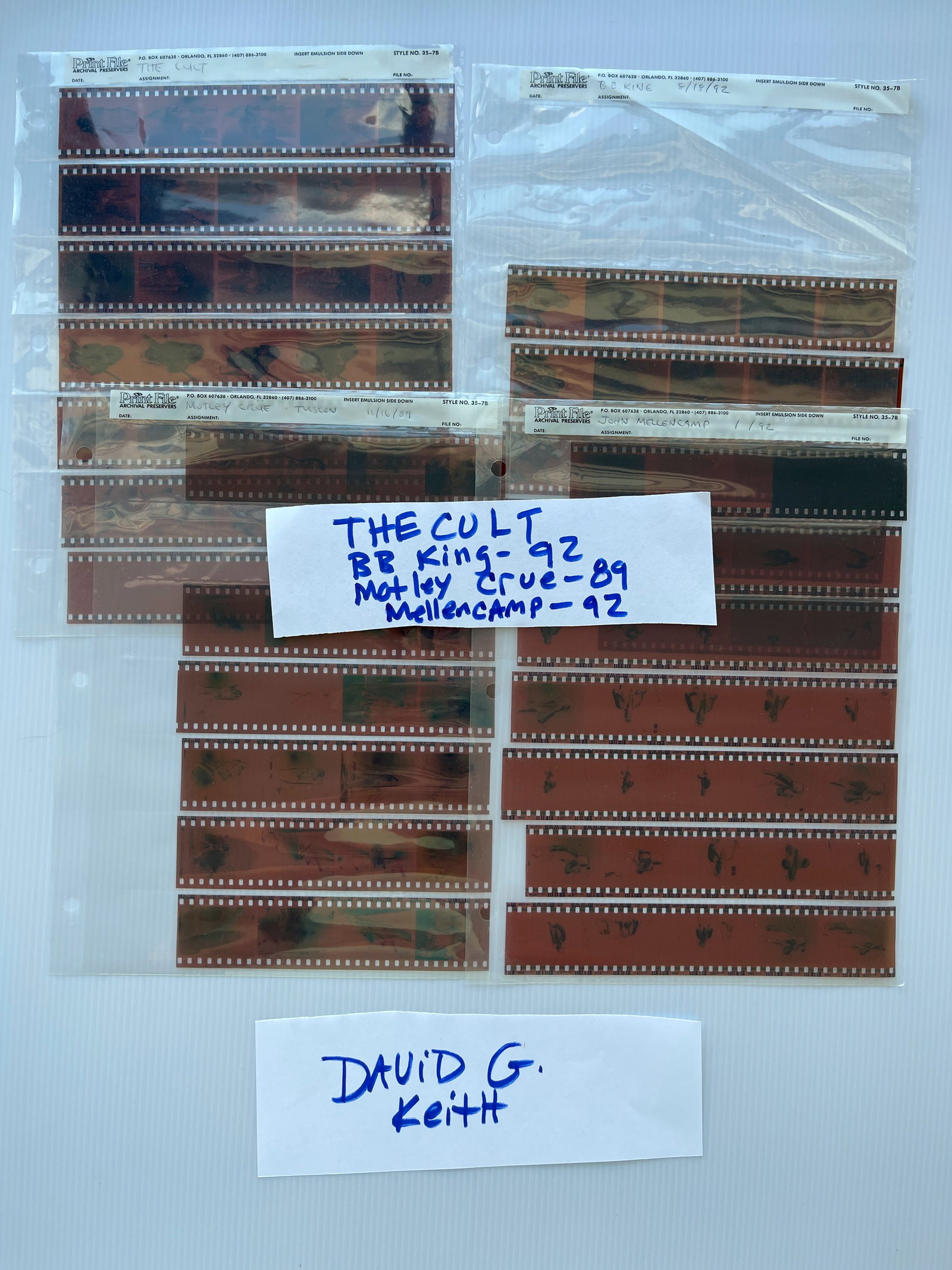 THE CULT, BB KING AND MORE PHOTO NEGATIVES (1 of 1)