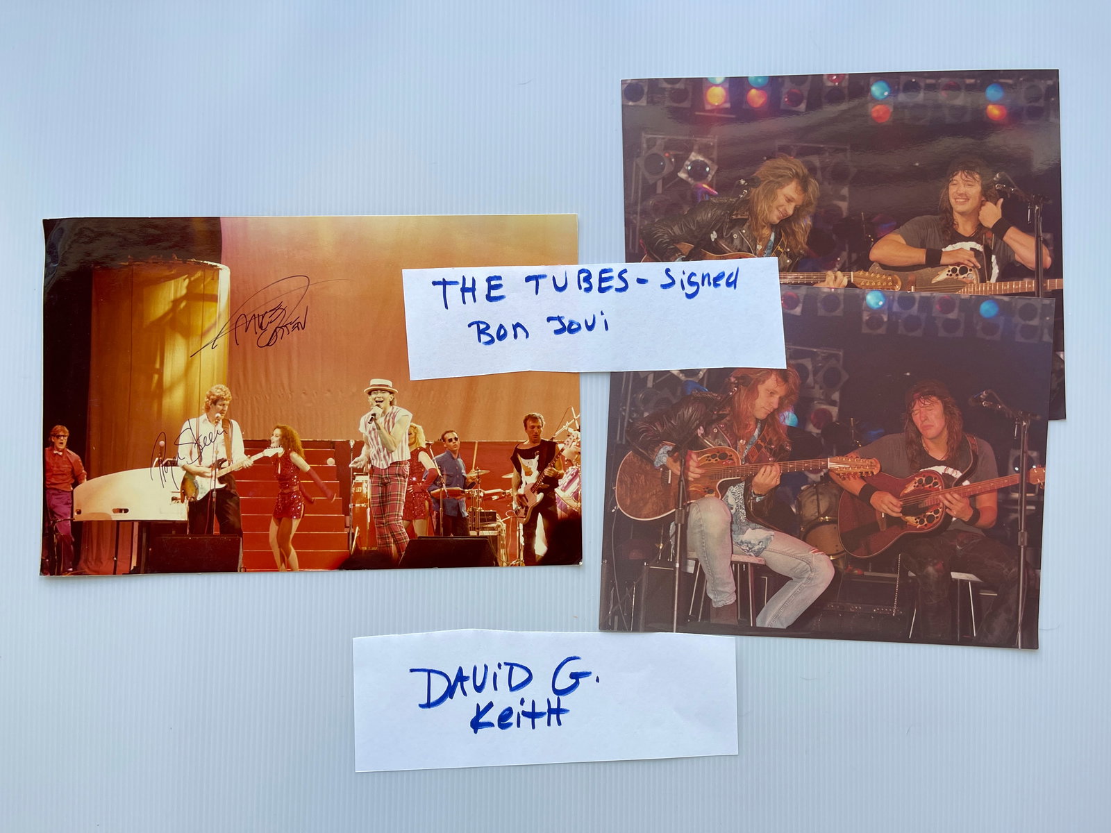 THE TUBES SIGNED CONCERT PHOTO PLUS BON JOVI (1 of 1)