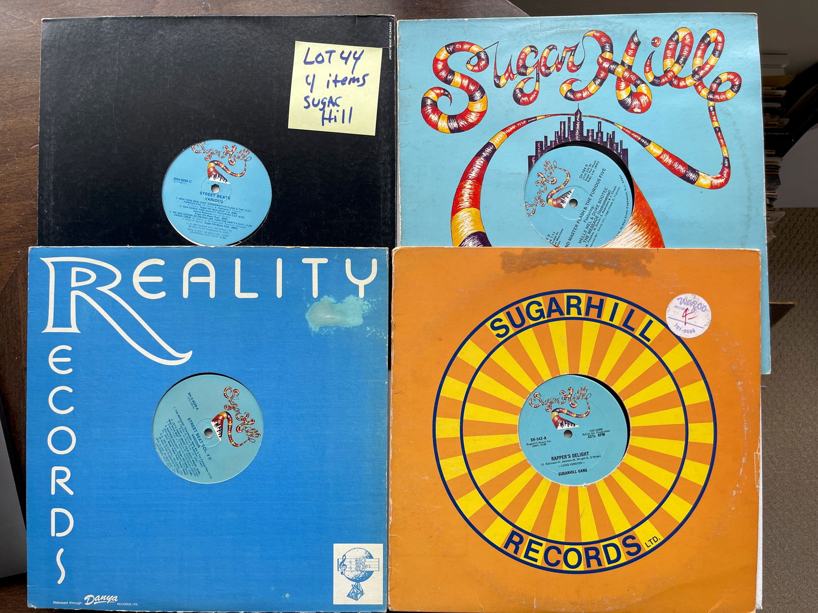 Sugar Hill Records - SET OF 4 with Rapper's Delight (1 of 1)
