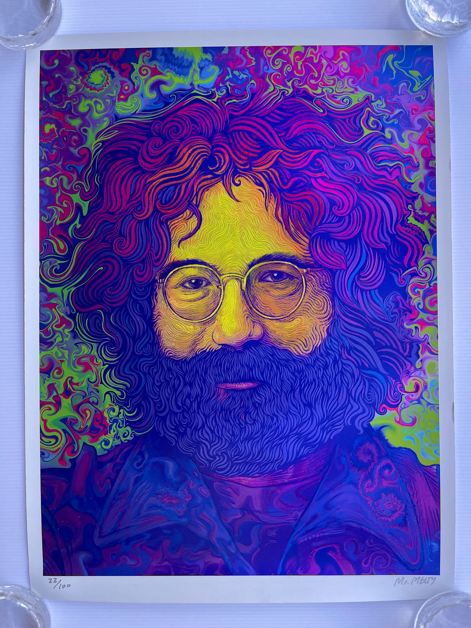 Jerry Garcia Bicycle Day 23 Mr Melty Poster (1 of 4)