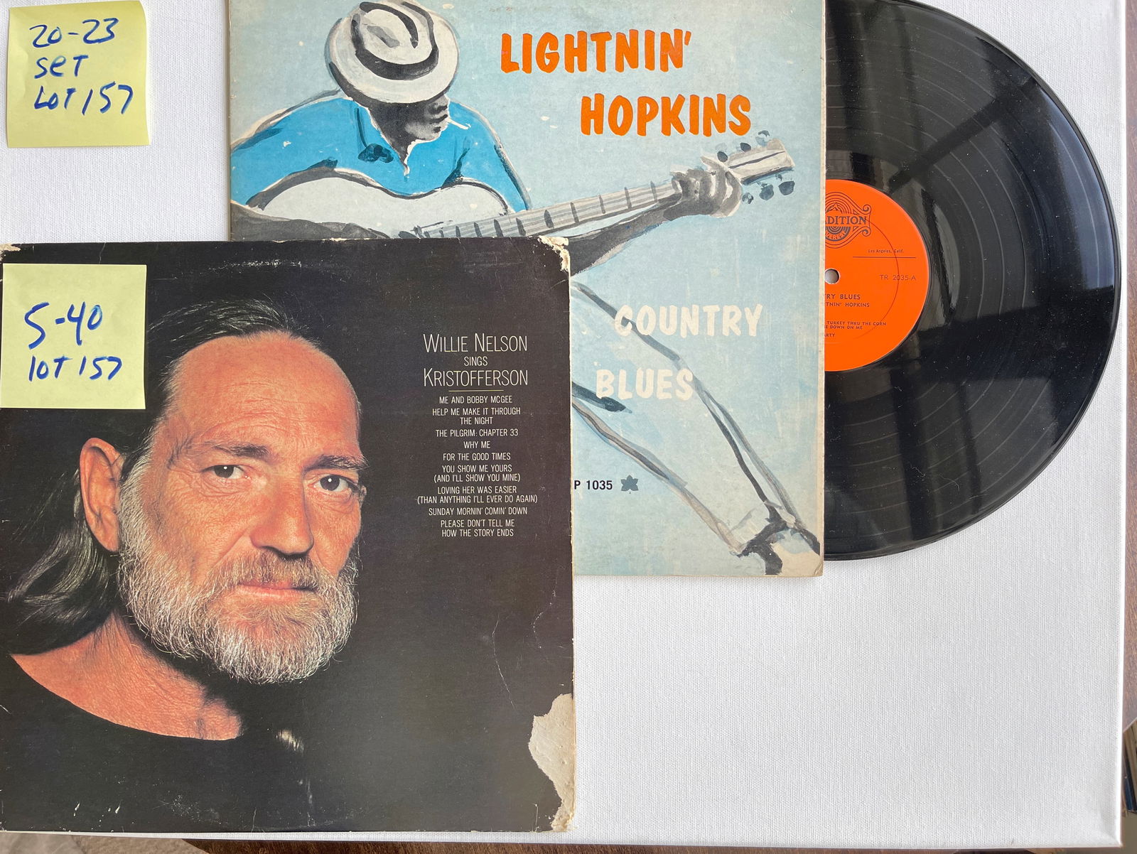 Lightnin' Hopkins - Country Blues and WILLIE NELSON set (1 of 1)
