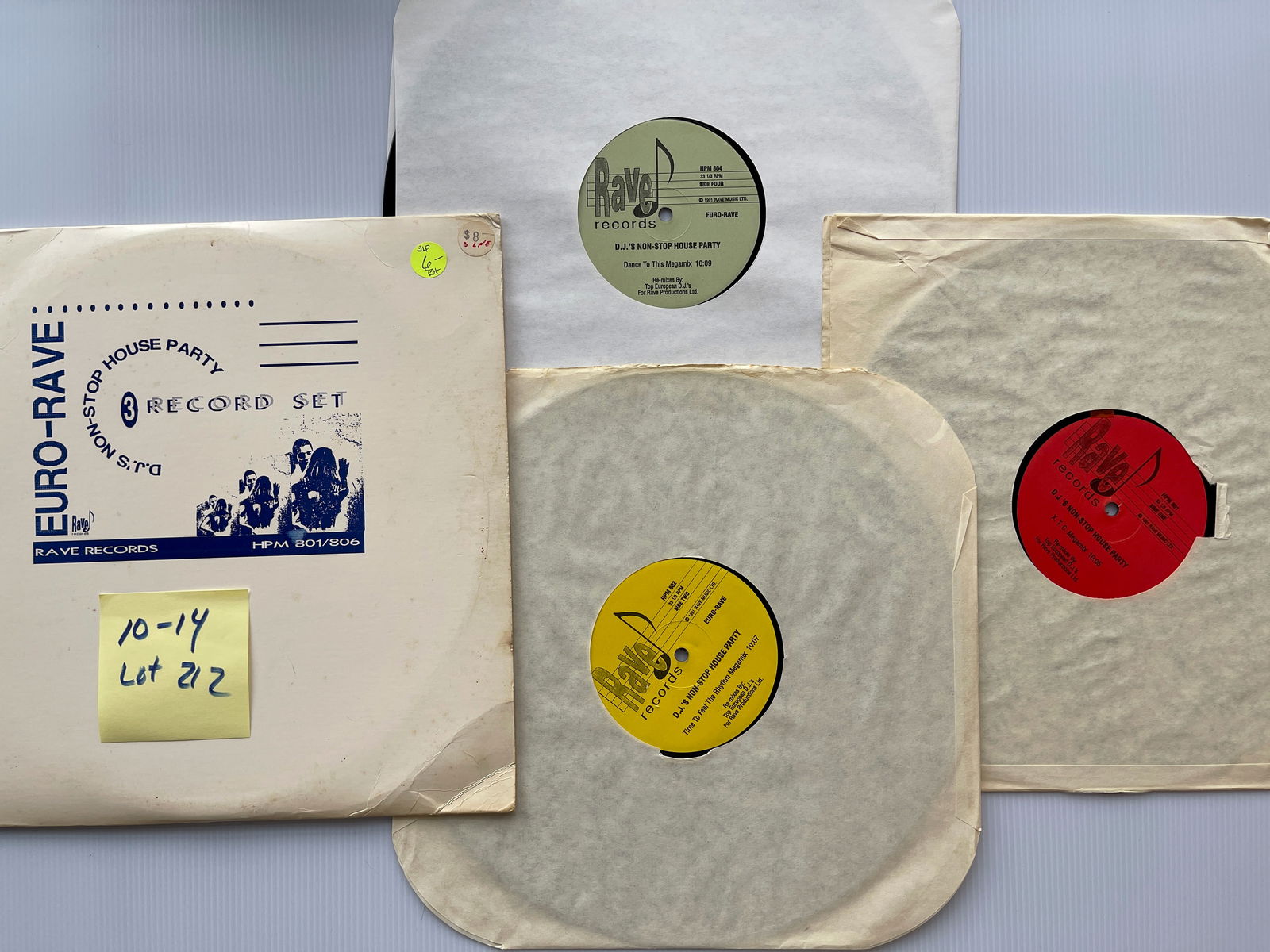 Euro-Rave (D.J.'s Non-Stop House Party) 3 ALBUM SET (1 of 1)