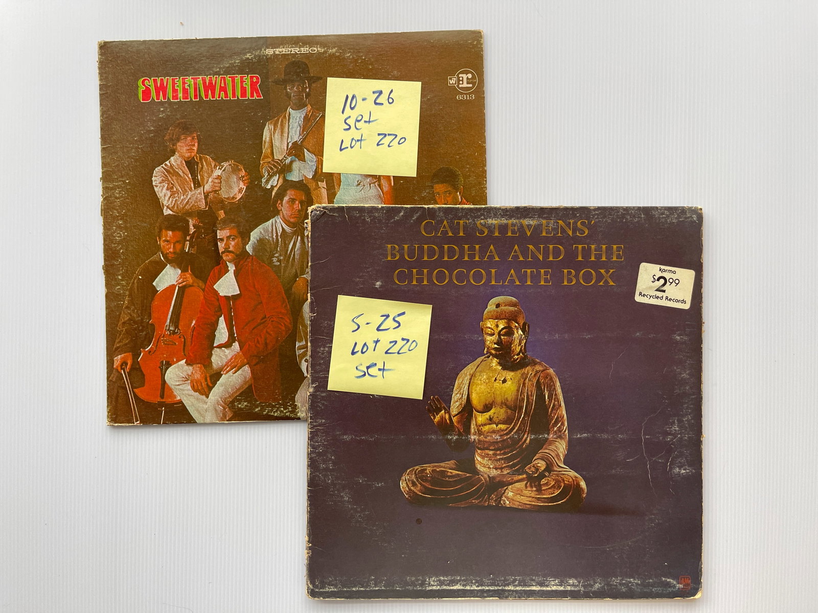 Cat Stevens - Buddha And The Chocolate Box & Sweetwater: Cat Stevens - Buddha And The Chocolate Box 1974 Rock, Pop, Folk, World, & Country. A&M Records - SP 3623 Format: Vinyl, LP, Album, Gatefold Unipak. WITH Sweetwater 1969 Folk Rock, Psychedelic Rock, So