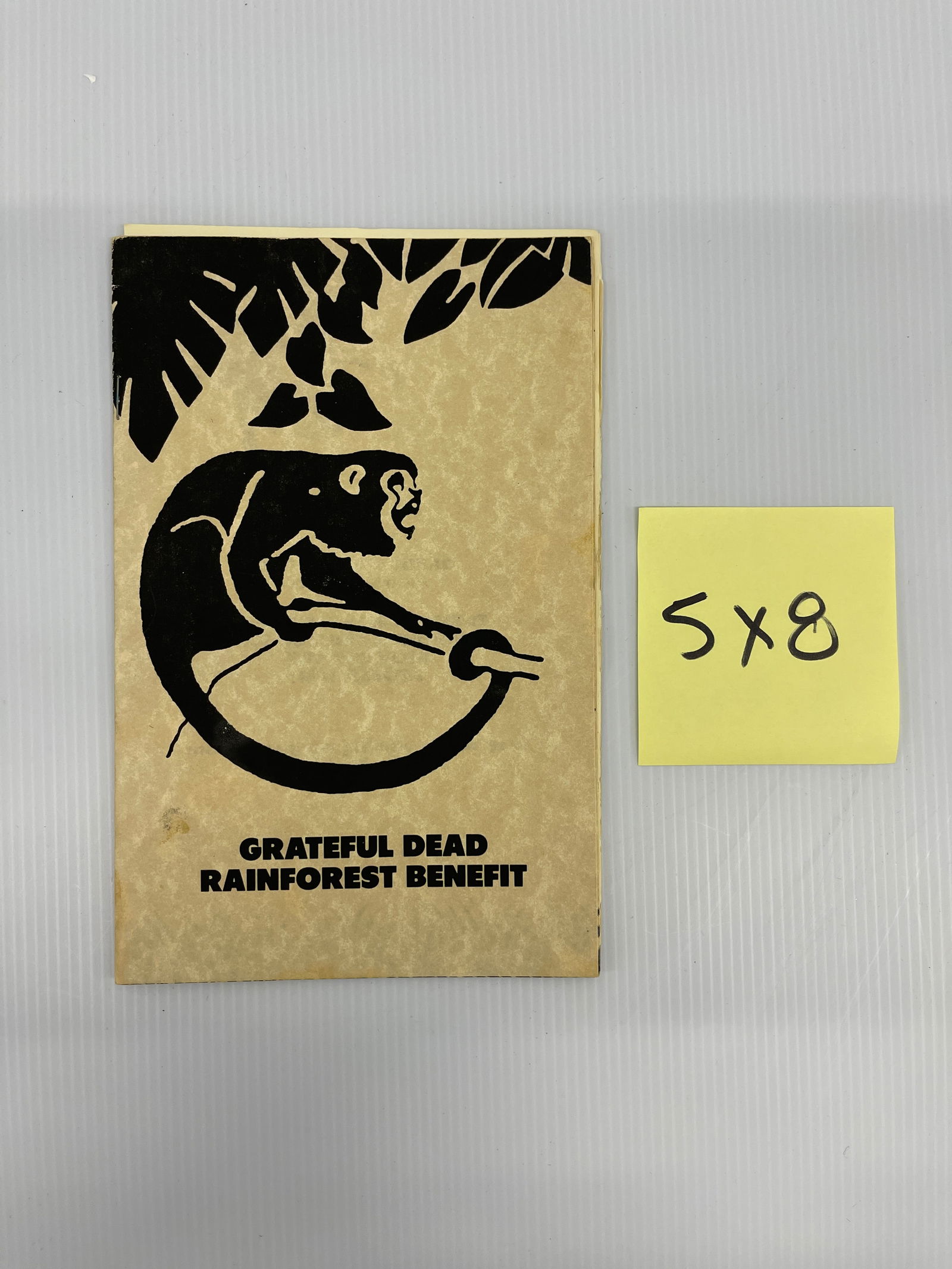 Grateful Dead Rainforest Benefit Program and Printed Invitation (1 of 2)