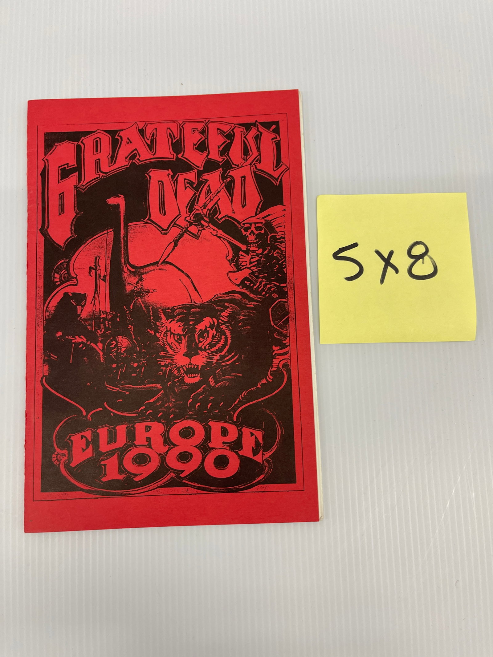 GRATEFUL DEAD EUROPE 1990 CREW TOUR BOOK WITH CREW NOTES (1 of 7)