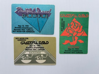 GRATEFUL DEAD BACKSTAGE PASSES - 1991